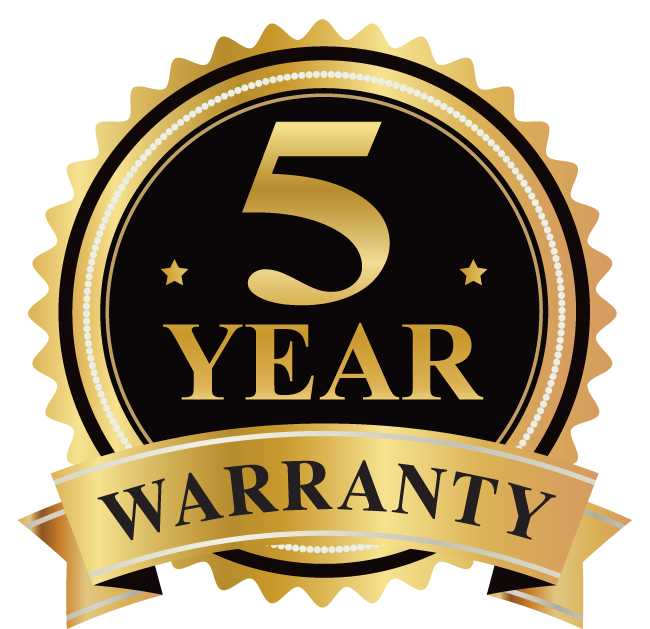 Luxury Decking 5 year Warranty Logo in Ottawa