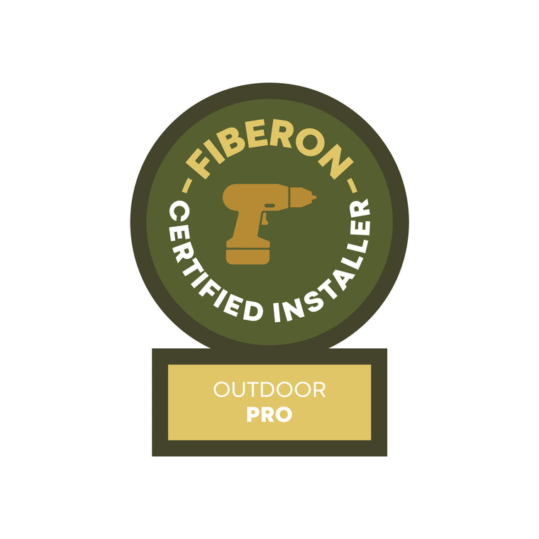 Luxury decking Fiberon Decking certified installer badge