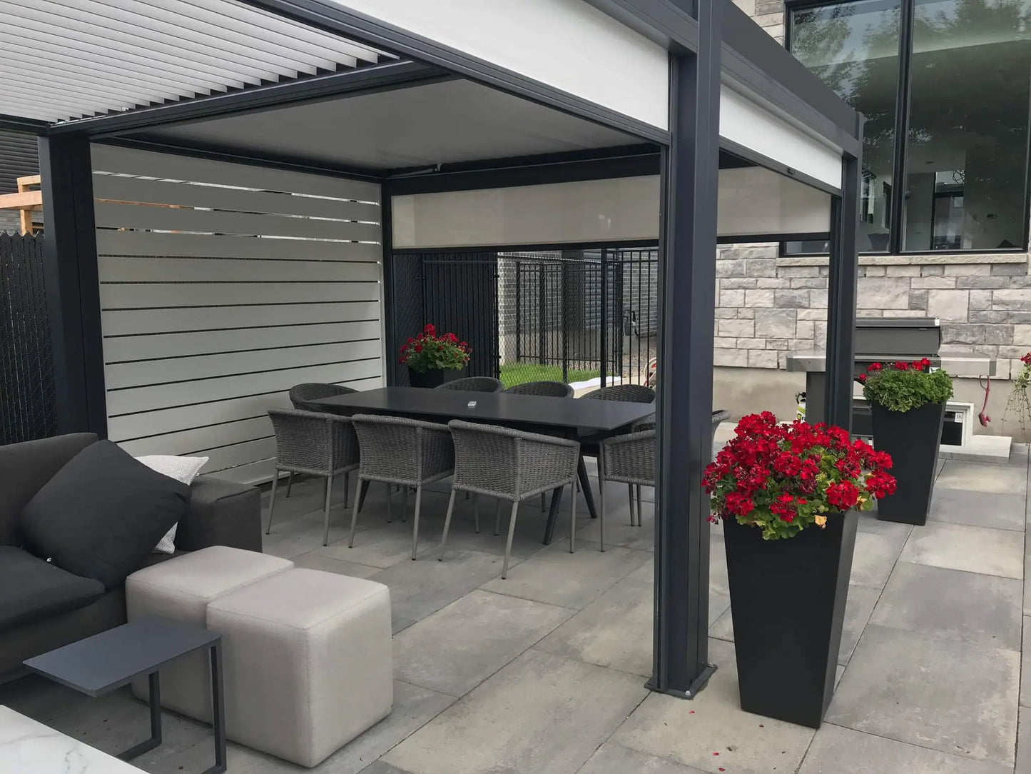 13X13 Bioclimatic Pergola, Manual louvres