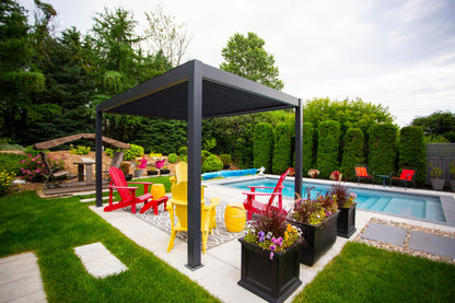 13X13 Bioclimatic Pergola, Manual louvres