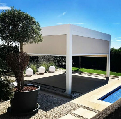 10X13 Bioclimatic Pergola, Motorized louvres