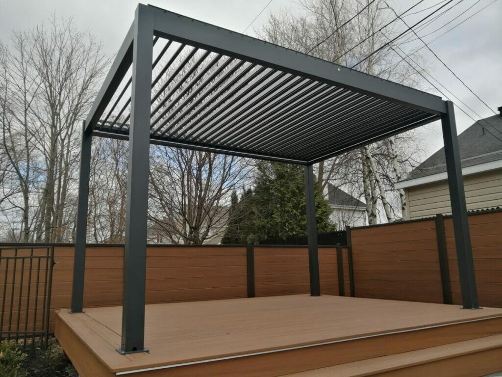 13X13 Bioclimatic Pergola, Manual louvres