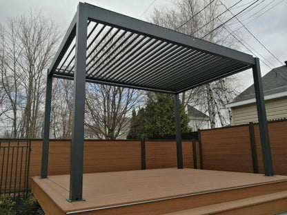 19X13 Bioclimatic Pergola, Motorized louvres